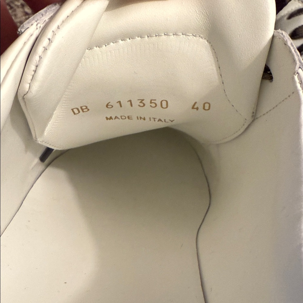 Saint Laurent White Sneakers with Camo Laces - Picture 8 of 15